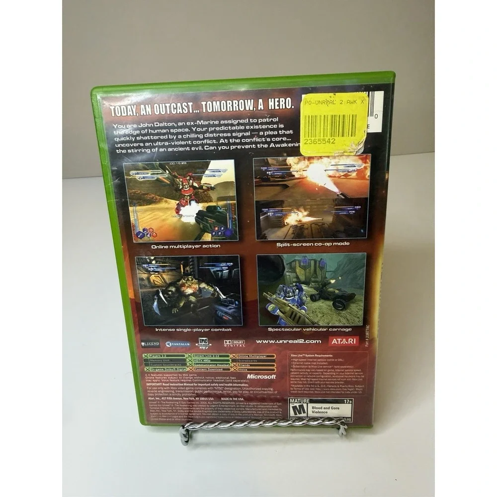 Unreal 2 II: The Awakening Original Xbox (Microsoft Xbox, 2004) CIB Complete